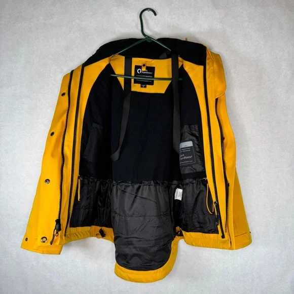 QUARK EXPEDITIONS Yellow Two-Layered Waterproof Parka - Sz Ladies S - Picture 6 of 16